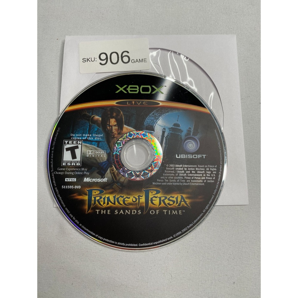 Prince of Persia The Sands of Time Microsoft Xbox
